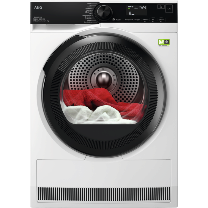 AEG TR86TRIER 8000 Serie AbsoluteCare - Warmtepompdroger