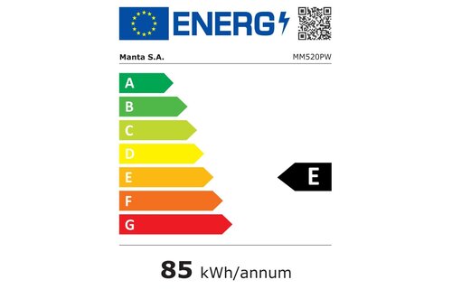 Manta MM520PW - Tafelmodel koelkast