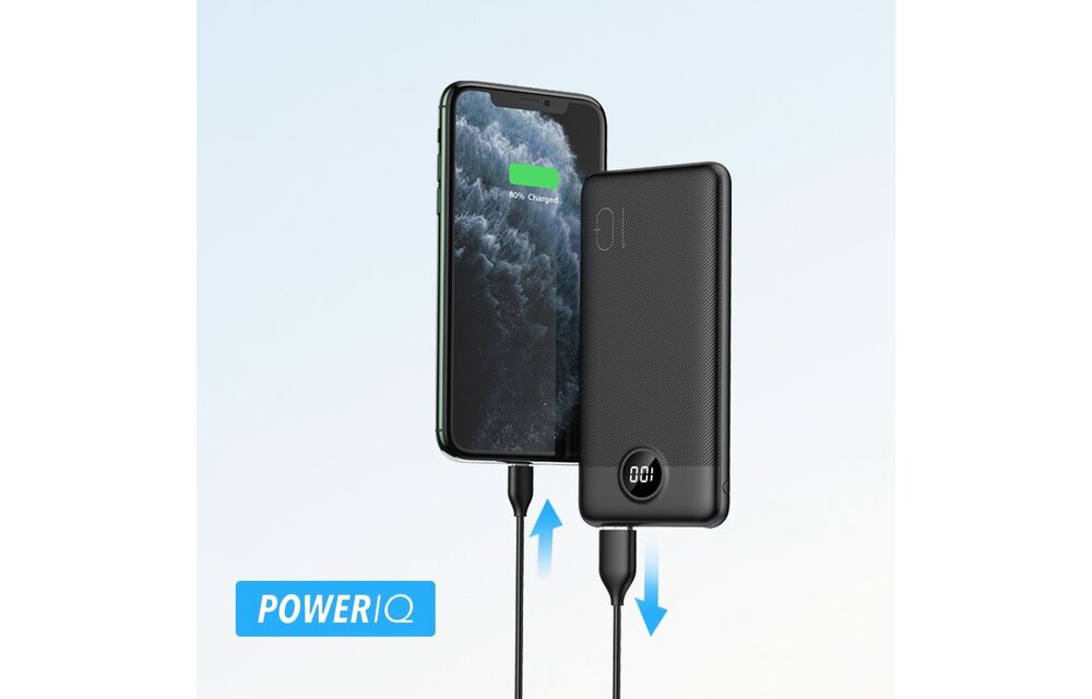 Veger L10S W1105PDB 10.000 mAh Powerbank Zwart - Powerbank