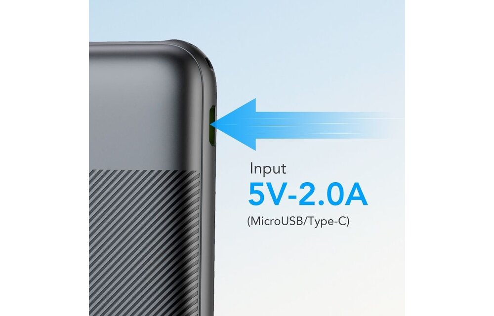 Veger L10S W1105PDB 10.000 mAh Powerbank Zwart - Powerbank