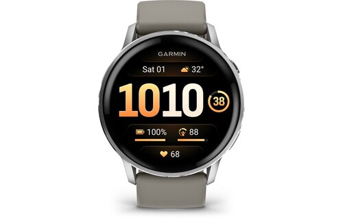Garmin Venu 4 45mm Zilver/Grijs - Smartwatch