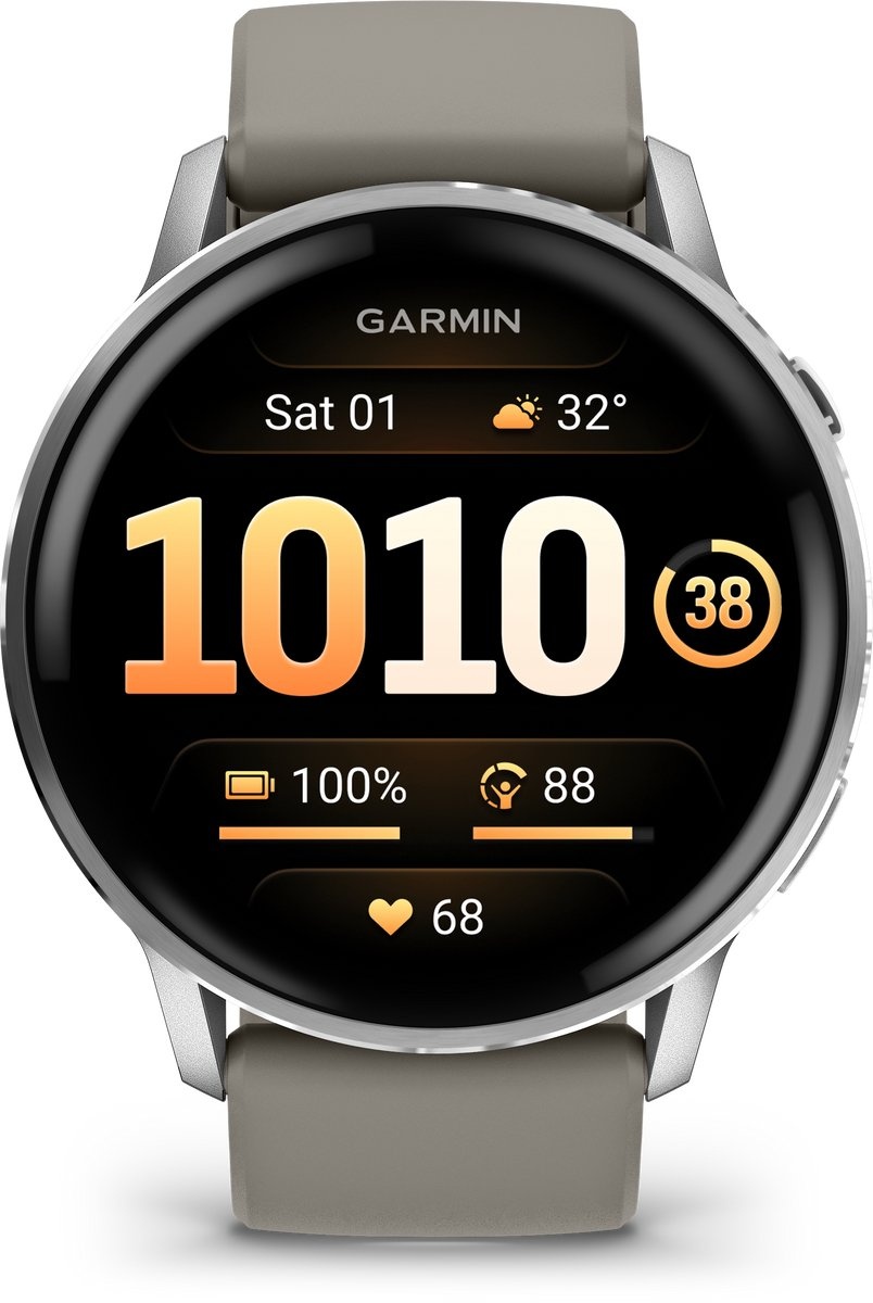 Garmin Venu 4 45mm Zilver/Grijs - Smartwatch