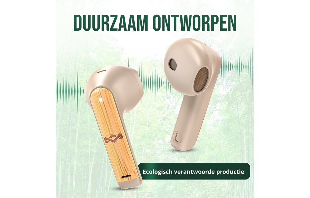 House of Marley Zion True Wireless Cream - Draadloze oordopjes