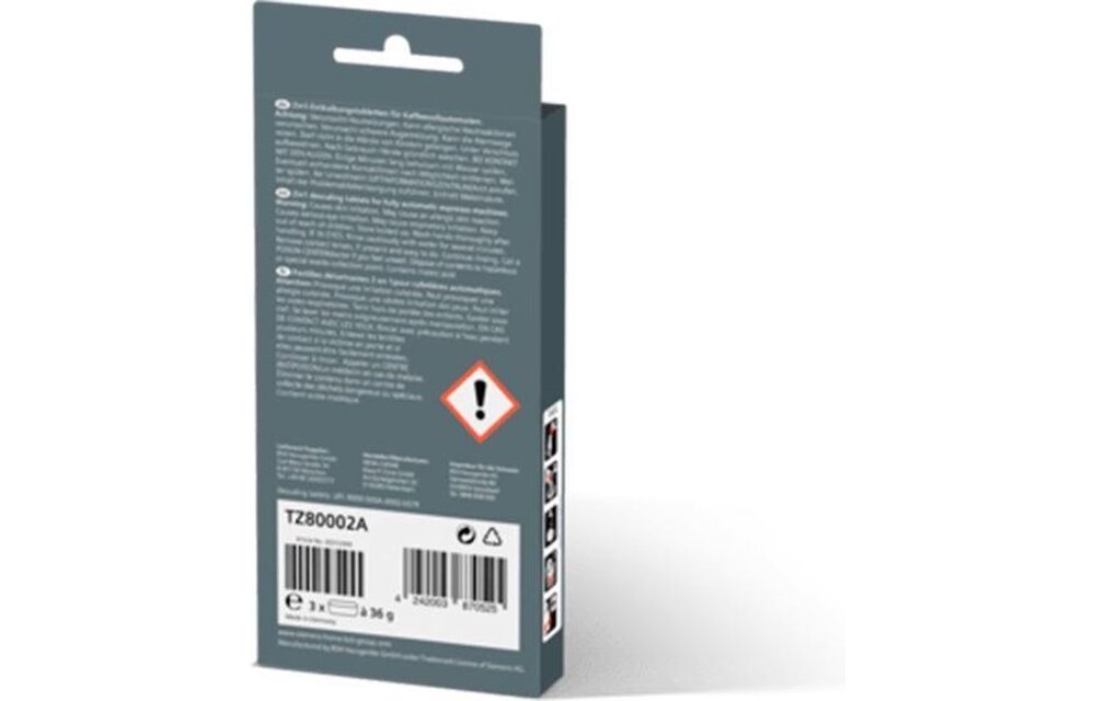 Siemens TZ80002A EQ Ontkalkingstabletten (3 stuks)