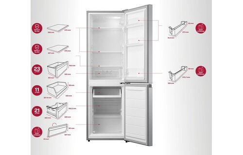 Inventum KV1500S - Koel-vriescombinatie