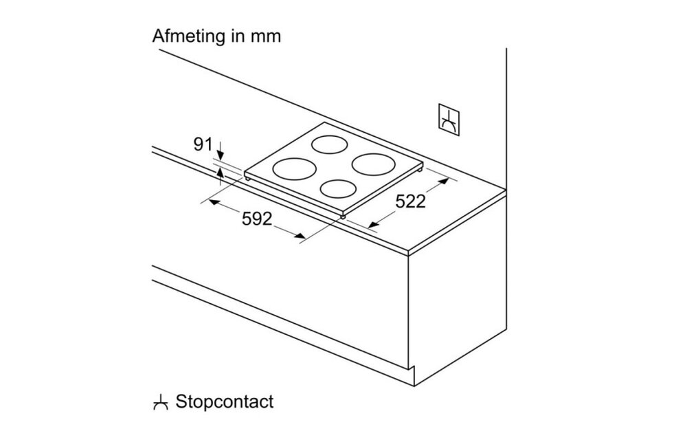 Bosch PUE611BF9E - Vrijstaande kookplaat