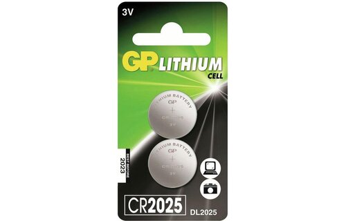 GP Lithium Cell CR2025 Duopack