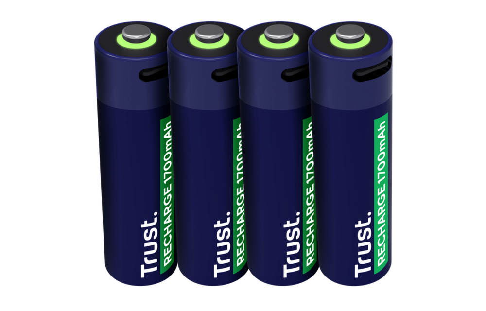 Trust USB-C oplaadbare AA-batterijen (4-pack)