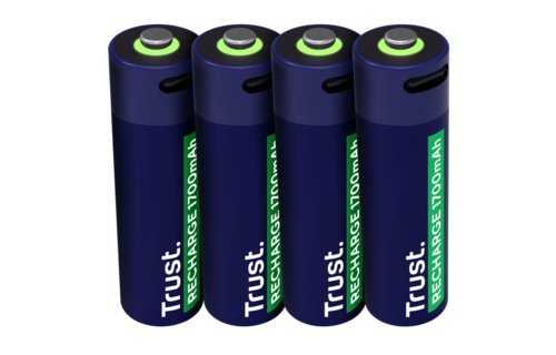 Trust USB-C oplaadbare AA-batterijen (4-pack)