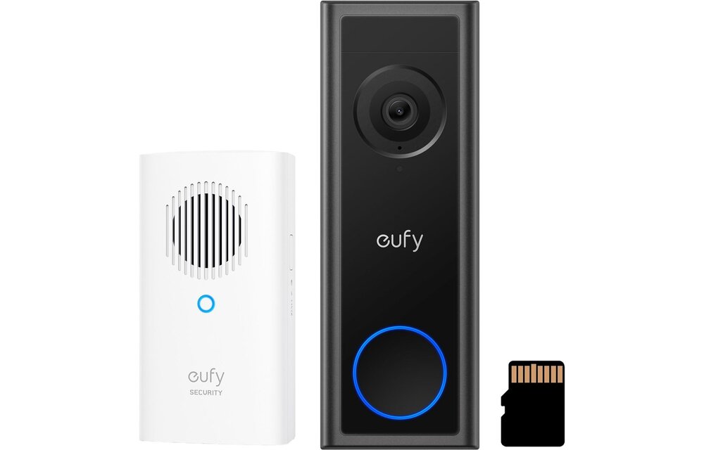 Eufy Video Doorbell C30 voordeelbundel (Deurbel + Chime + SD kaart) - Deurbel