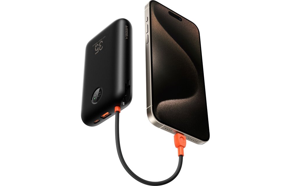 Veger K2 W2068 20.000 mAh Powerbank Zwart - Powerbank