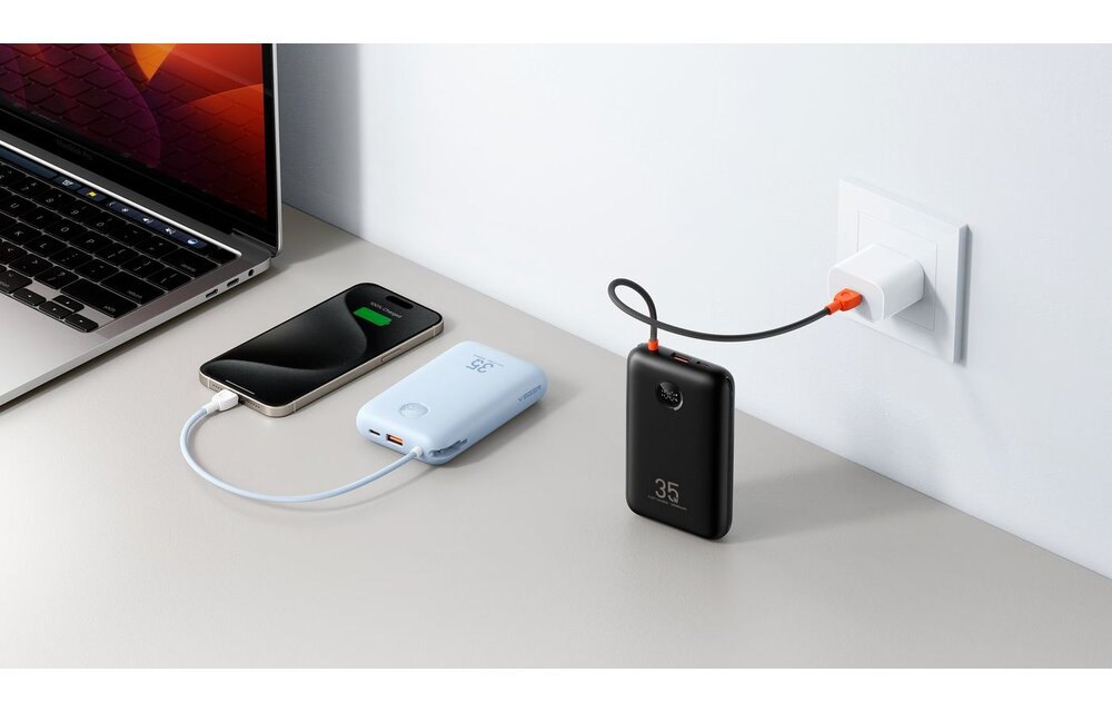 Veger K2 W2068 20.000 mAh Powerbank Zwart - Powerbank