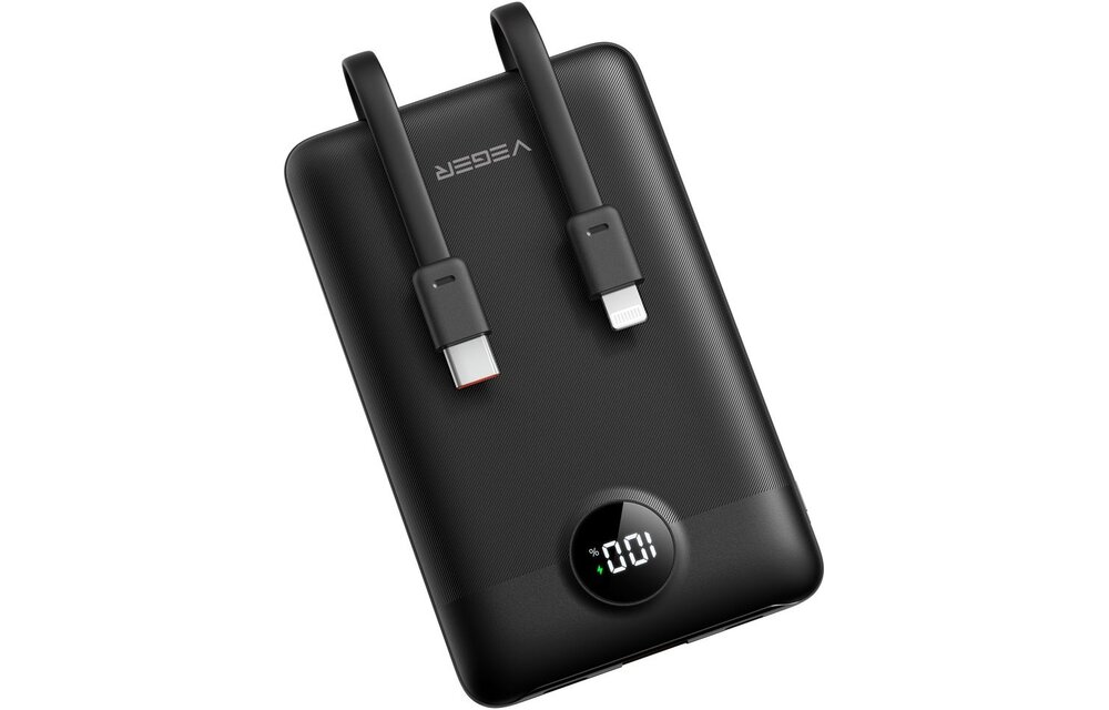 Veger C11 W1170 Mini Portable 10.000mAh Zwart - Powerbank