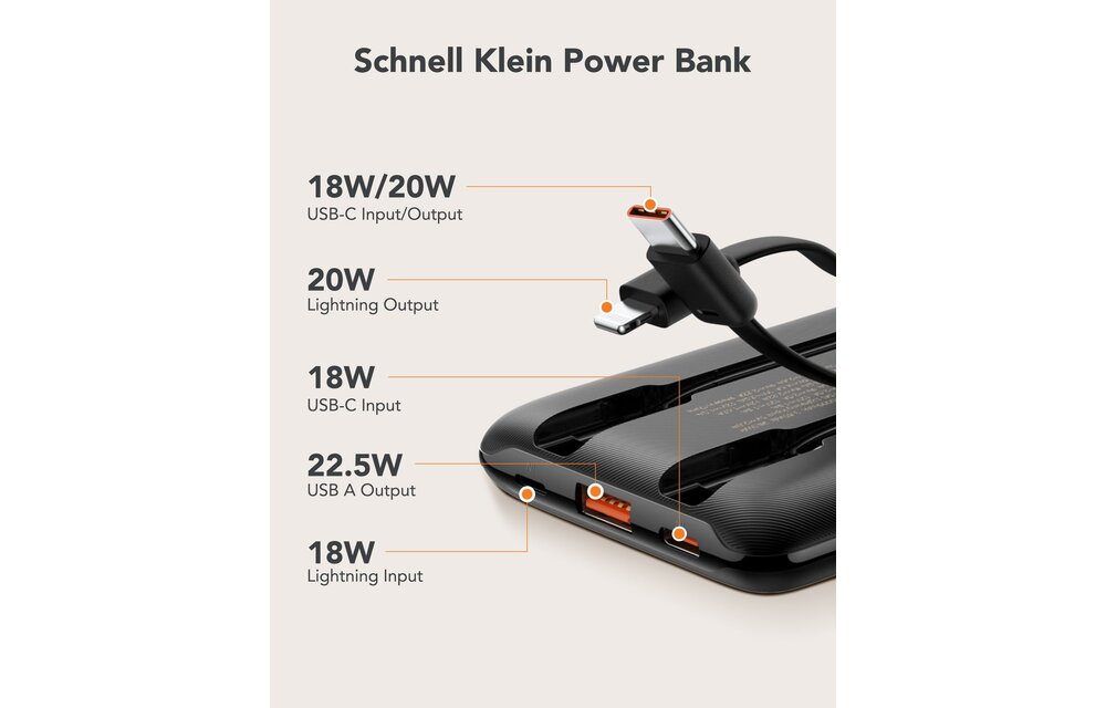 Veger C11 W1170 Mini Portable 10.000mAh Zwart - Powerbank