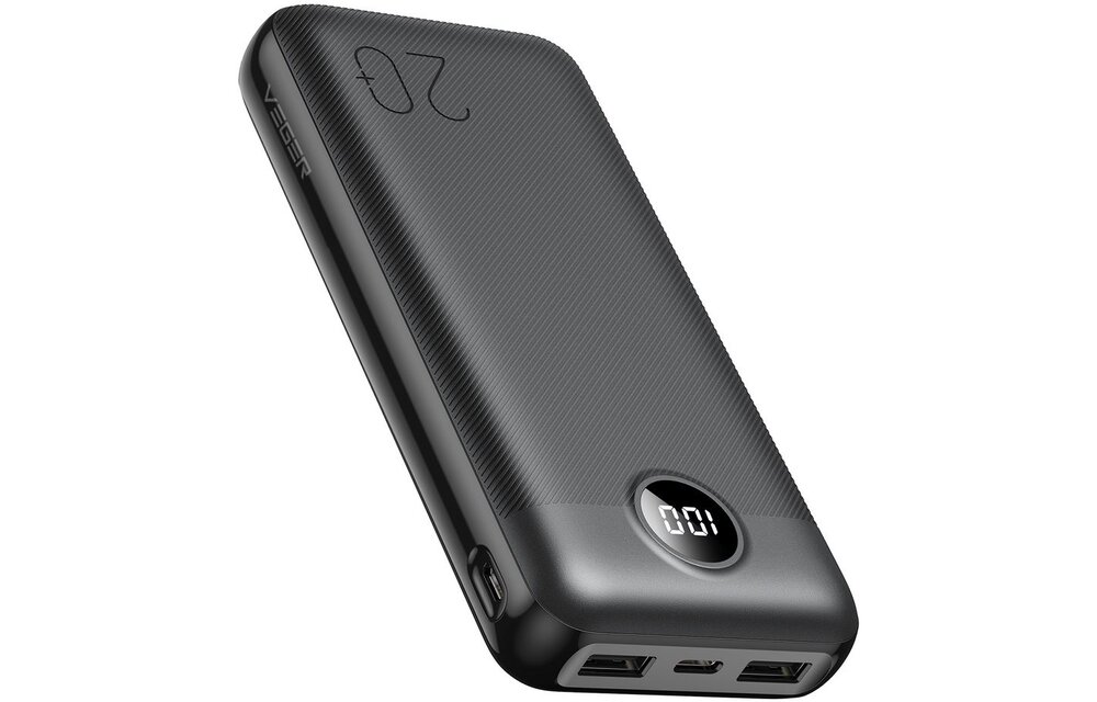 Veger L20S W2039PD 20.000 mAh Zwart - Powerbank
