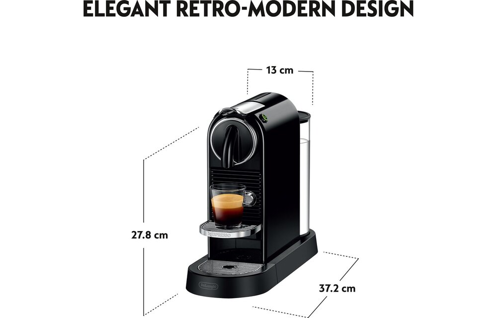 De'Longhi Nespresso Citiz EN167.B - Koffiemachine