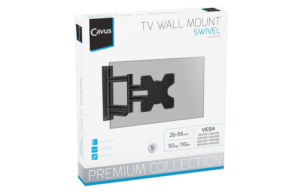 Cavus WMV8050 - TV muurbeugel