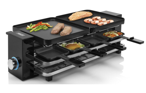 Princess 162925 Raclette Piano Black 8 - Gourmetstel