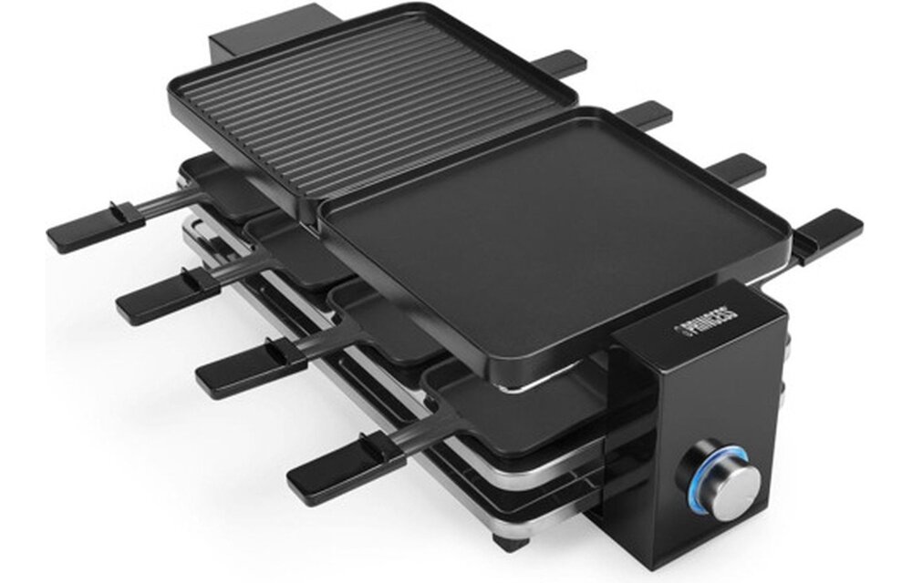 Princess 162925 Raclette Piano Black 8 - Gourmetstel