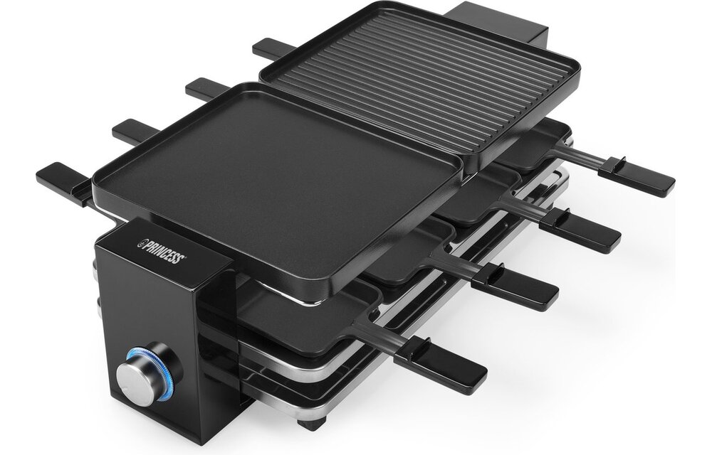 Princess 162925 Raclette Piano Black 8 - Gourmetstel