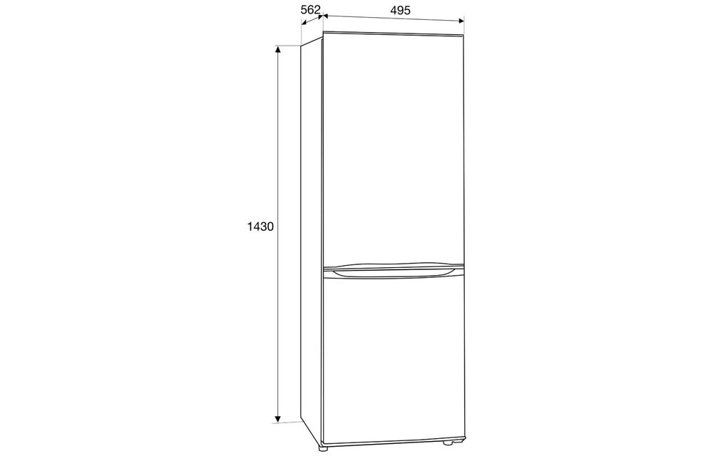 ETNA KCV143WIT - Koel-vriescombinatie