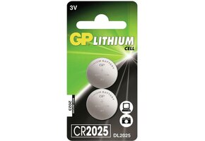GP Lithium Cell CR2025 Duopack