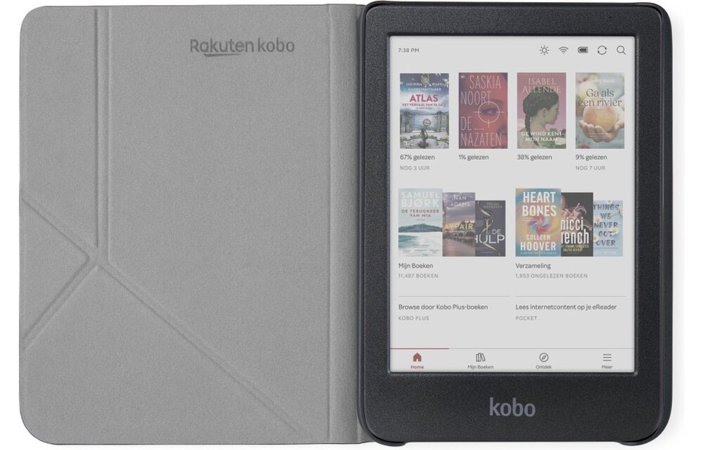 Kobo Clara Colour/BW SleepCover Zwart - Beschermhoes
