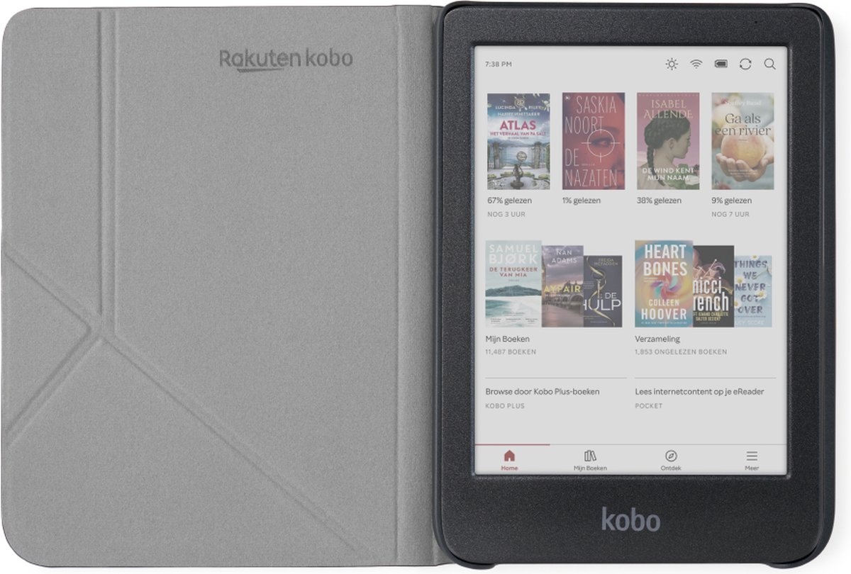 Kobo Clara Colour/BW SleepCover Zwart - Beschermhoes