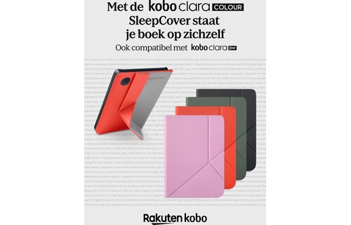 Kobo Clara Colour/BW SleepCover Zwart - Beschermhoes