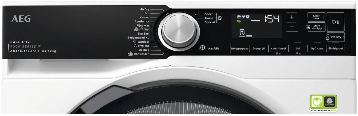 AEG TR97BADEN 9000 Serie AbsoluteCare Plus - Warmtepompdroger