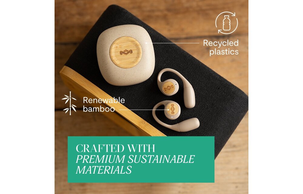 House of Marley Liberate Open-Ear True Wireless Cream - Draadloze oordopjes