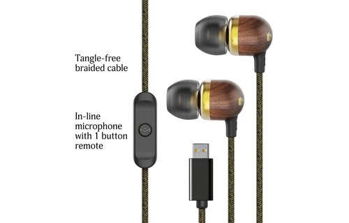 House of Marley Smile Jamaica USB-C Brass - Draadloze oordopjes