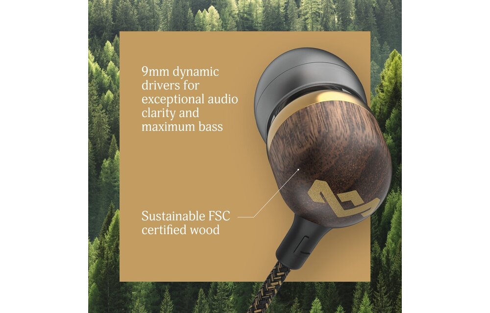 House of Marley Smile Jamaica USB-C Brass - Draadloze oordopjes