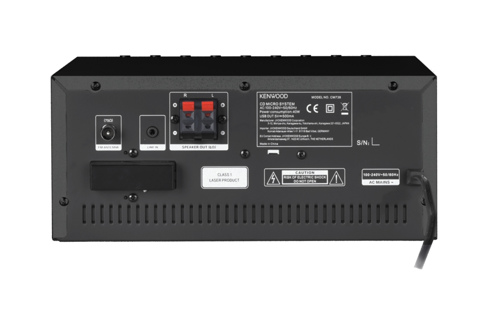 Kenwood M-9000S Zwart - Stereo set