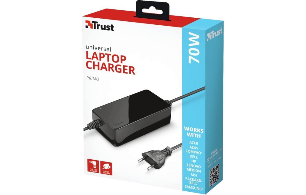 Trust Primo Universele 70W-laptopoplader