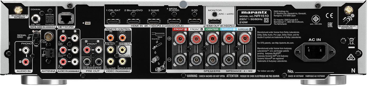 Marantz NR1510 Zilver - Receiver