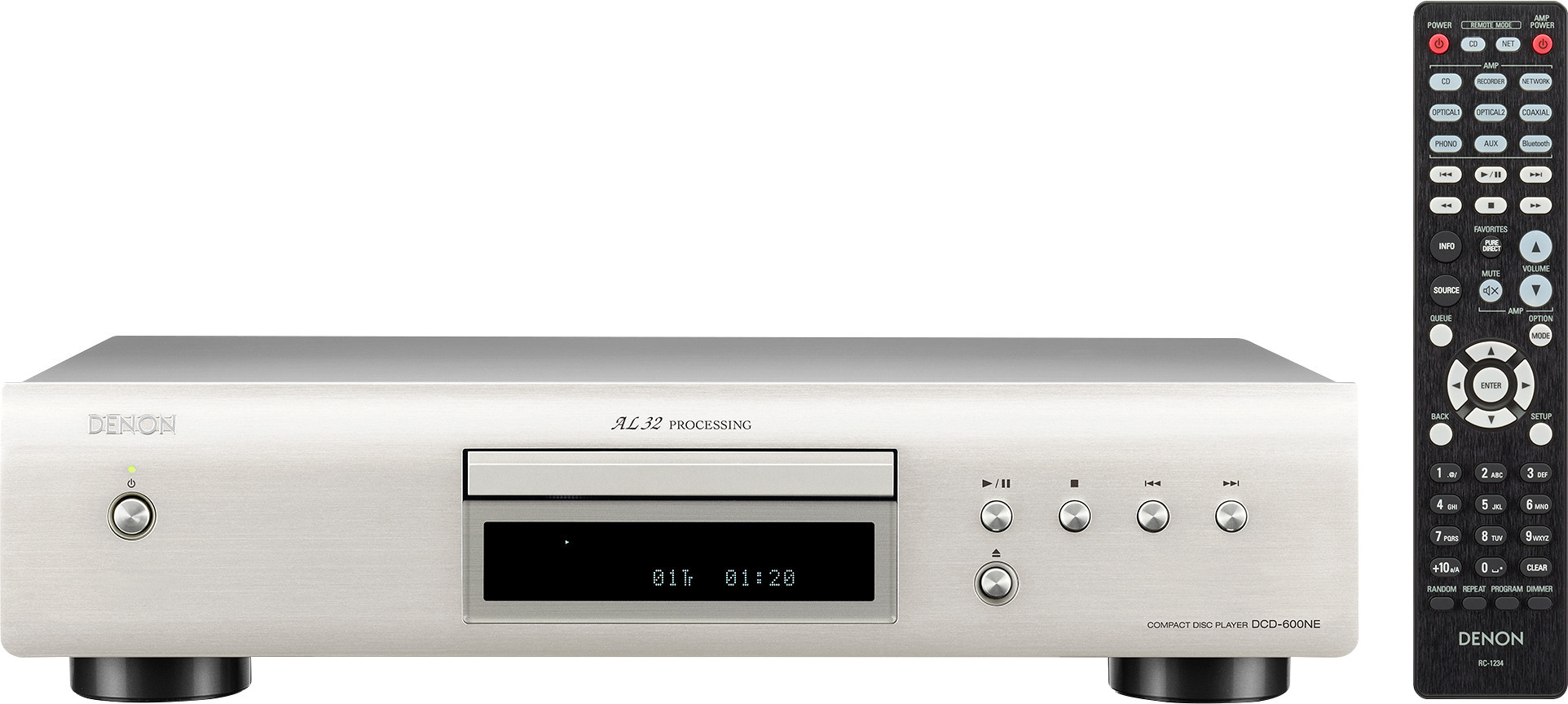 Denon DCD-600NE Zilver - CD speler