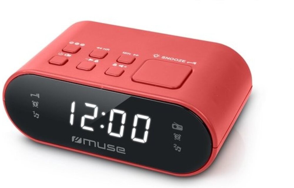 Muse M-10 RED - Wekkerradio