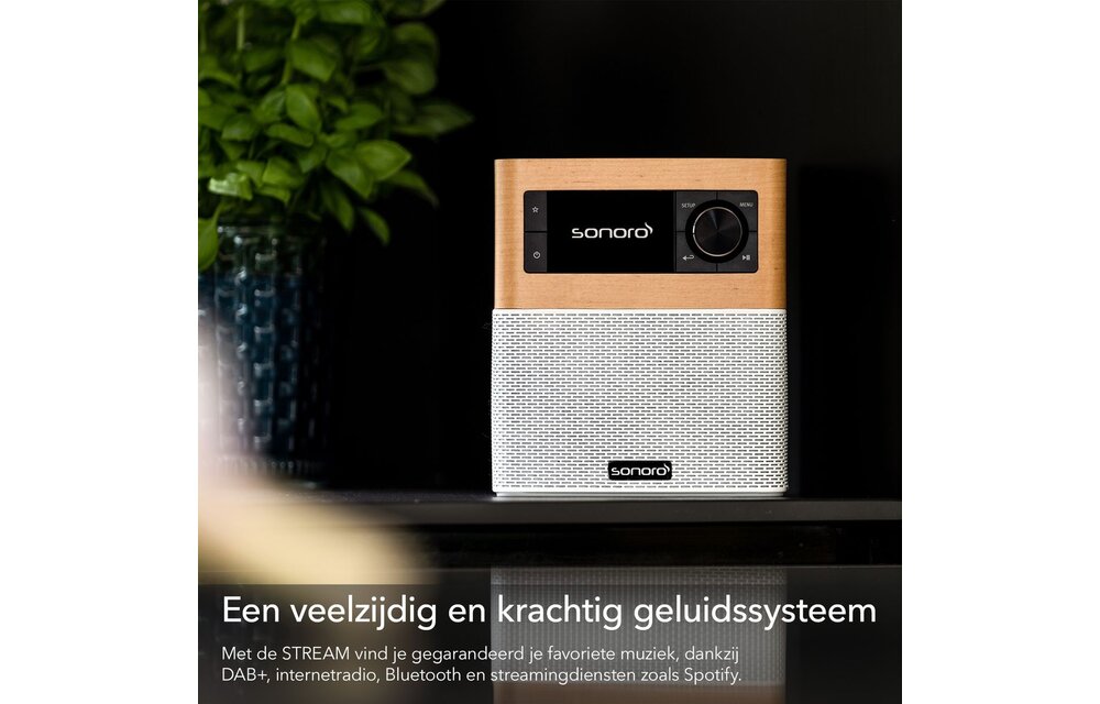 Sonoro STREAM X Esdoorn/Wit - Radio