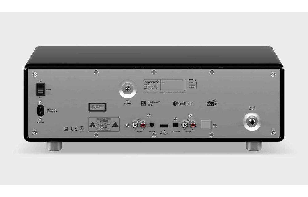 Sonoro PRESTIGE X Hoogglans zwart - Radio