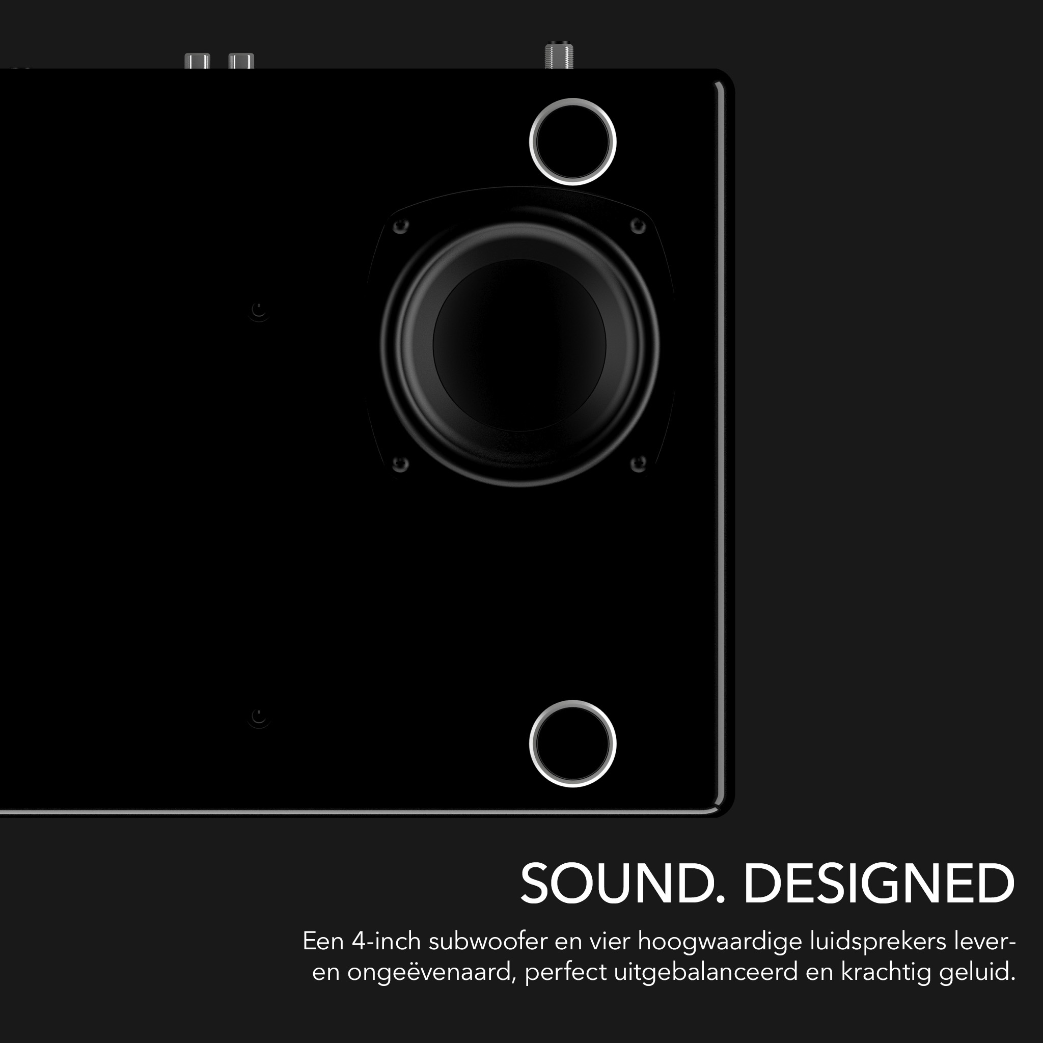Sonoro PRESTIGE X Hoogglans zwart - Radio