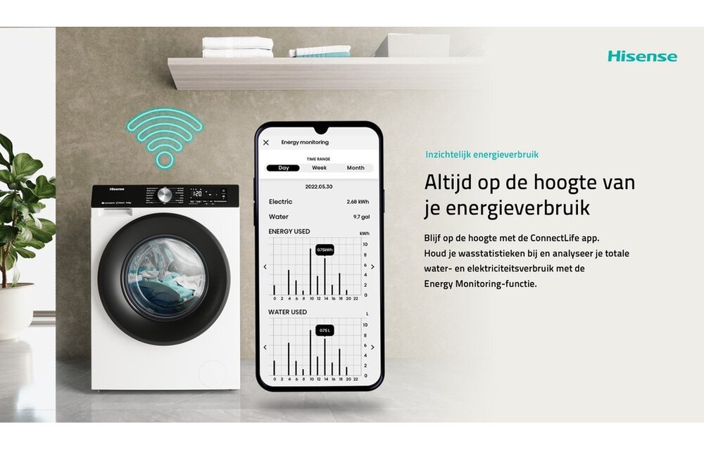 Hisense WF3S9043BW3/BLX - Wasmachine