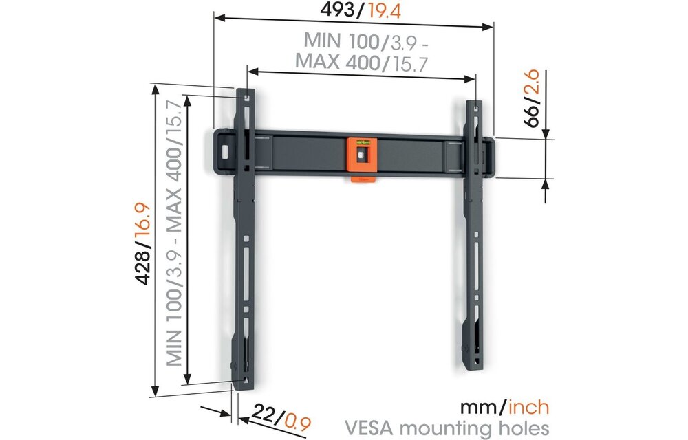 Vogel's TVM 1405 (32 - 77 inch) - TV muurbeugel