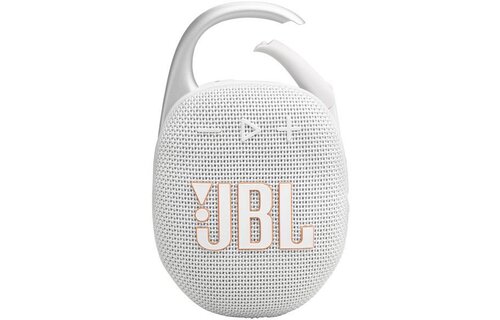 JBL Clip 5 Wit - Draadloze speaker