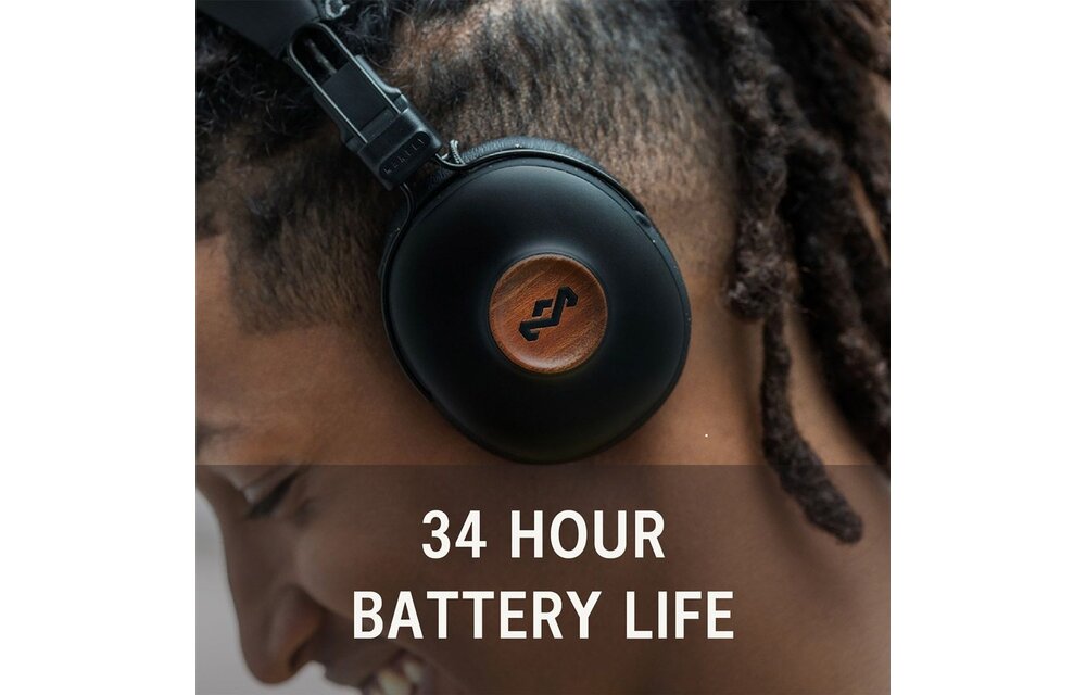 House of Marley Positive Vibration Frequency Zwart - Draadloze koptelefoon