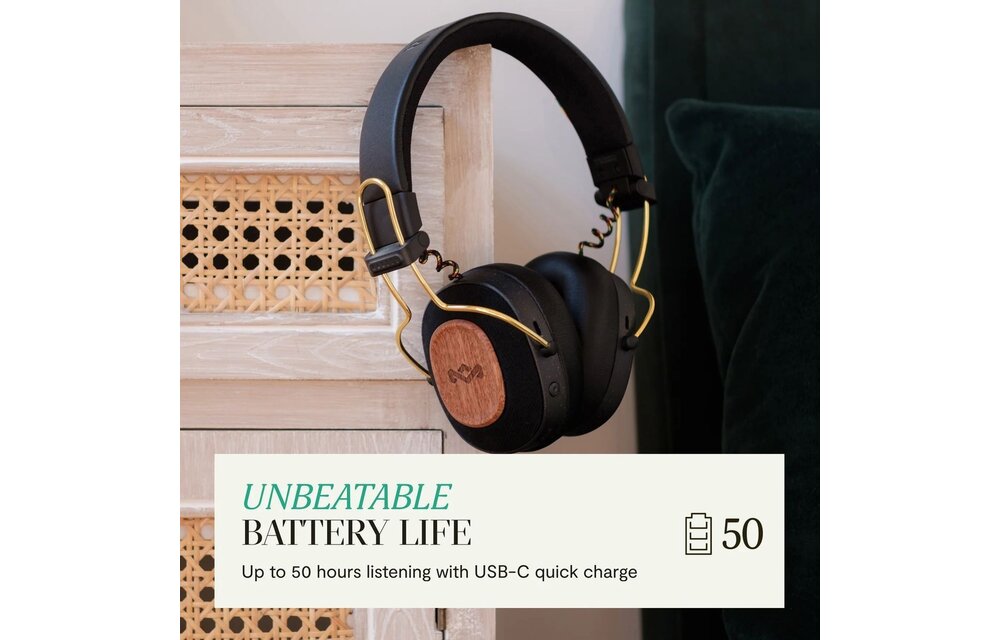 House of Marley Positive Vibration Riddim Rasta - Draadloze koptelefoon