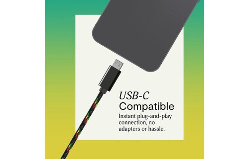 House of Marley Smile Jamaica USB-C Rasta - Oordopjes