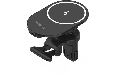 Veger Y38 15W Draadloze snellader + magnetische telefoonhouder