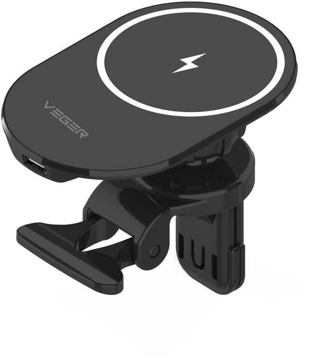 Veger Y38 15W Draadloze snellader + magnetische telefoonhouder