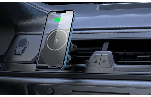 Veger Y38 15W Draadloze snellader + magnetische telefoonhouder